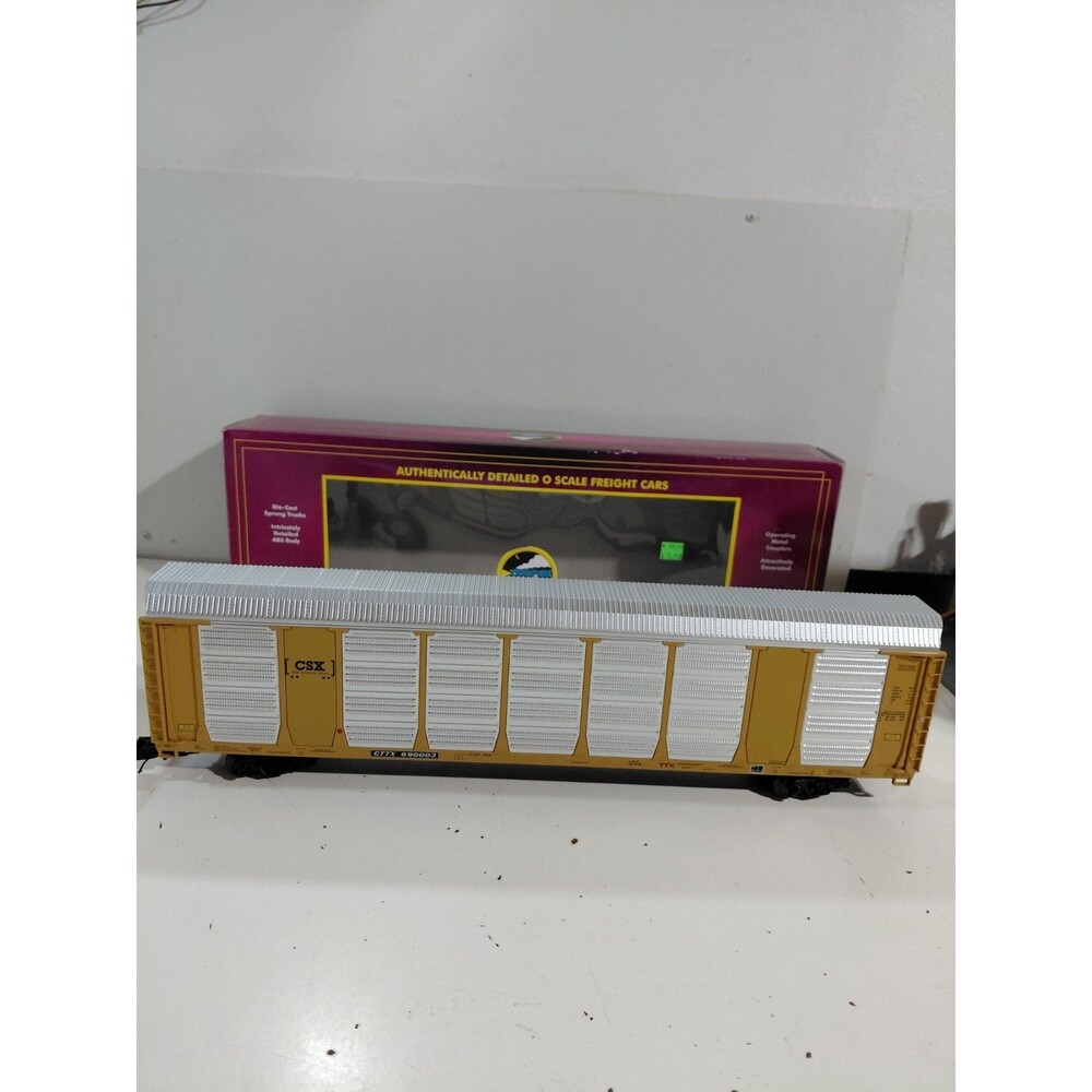 MTH 20-95151 O Gauge Model Railroad CSX Closed Auto Carrier Rack Car w/Box - Picture 3 of 12